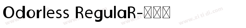 Odorless RegulaR字体转换